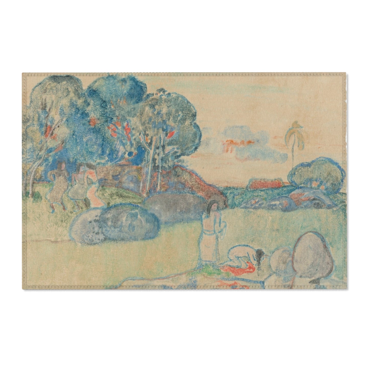 Paul Gauguin - Tahitian Landscape | Area Rug