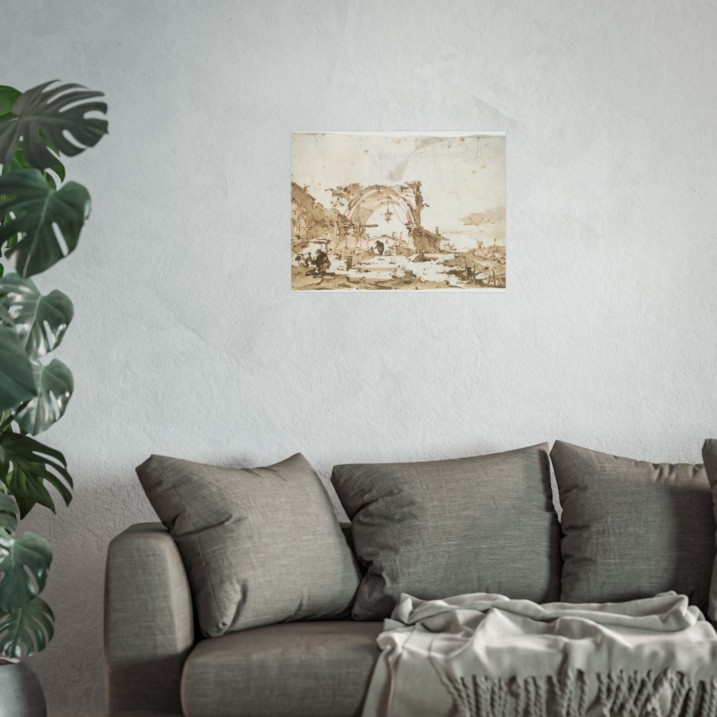 Francesco Guardi - A Capriccio with a Ruined Gothic Arch | Fine Art Poster