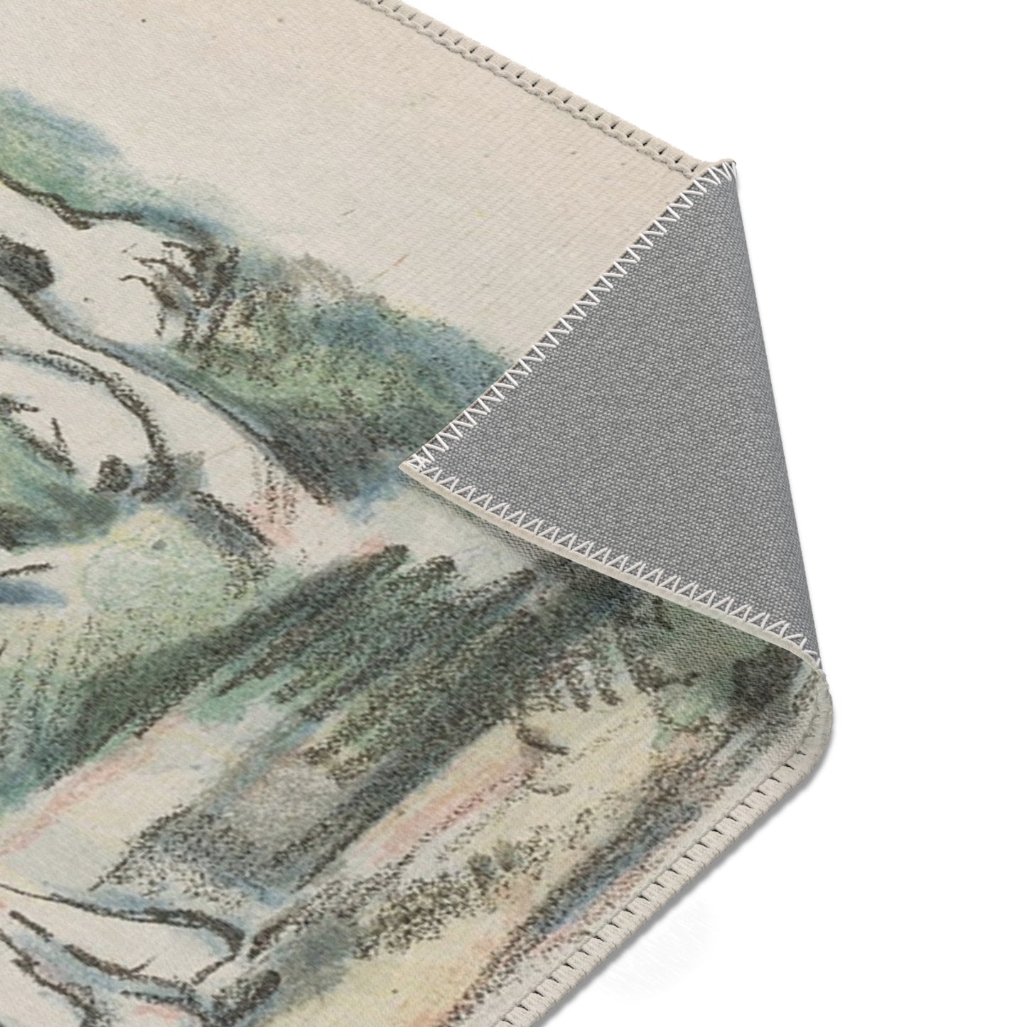 Paul Cezanne - Small Bathers | Area Rug