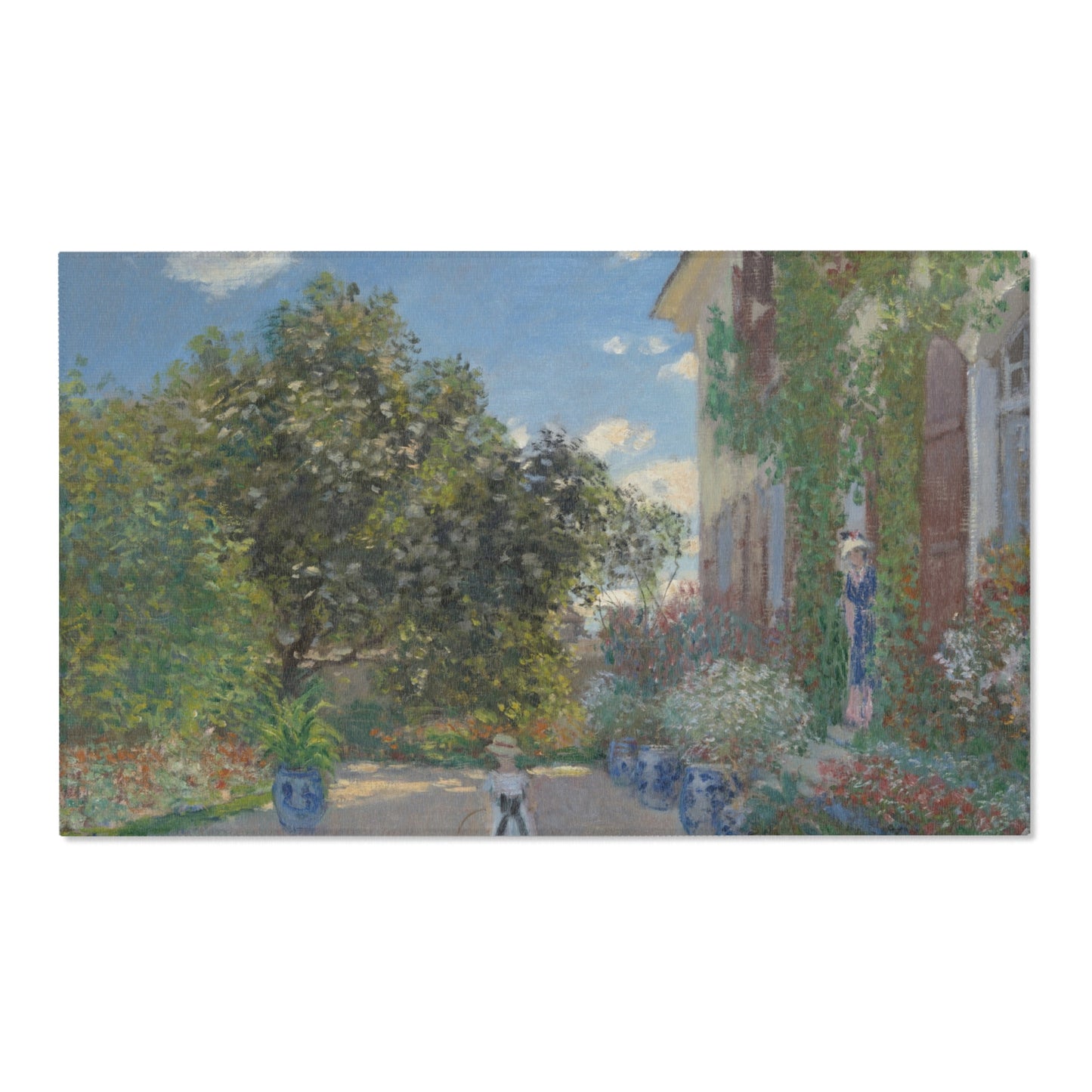 Claude Monet - The Artist's House at Argenteuil | Area Rug