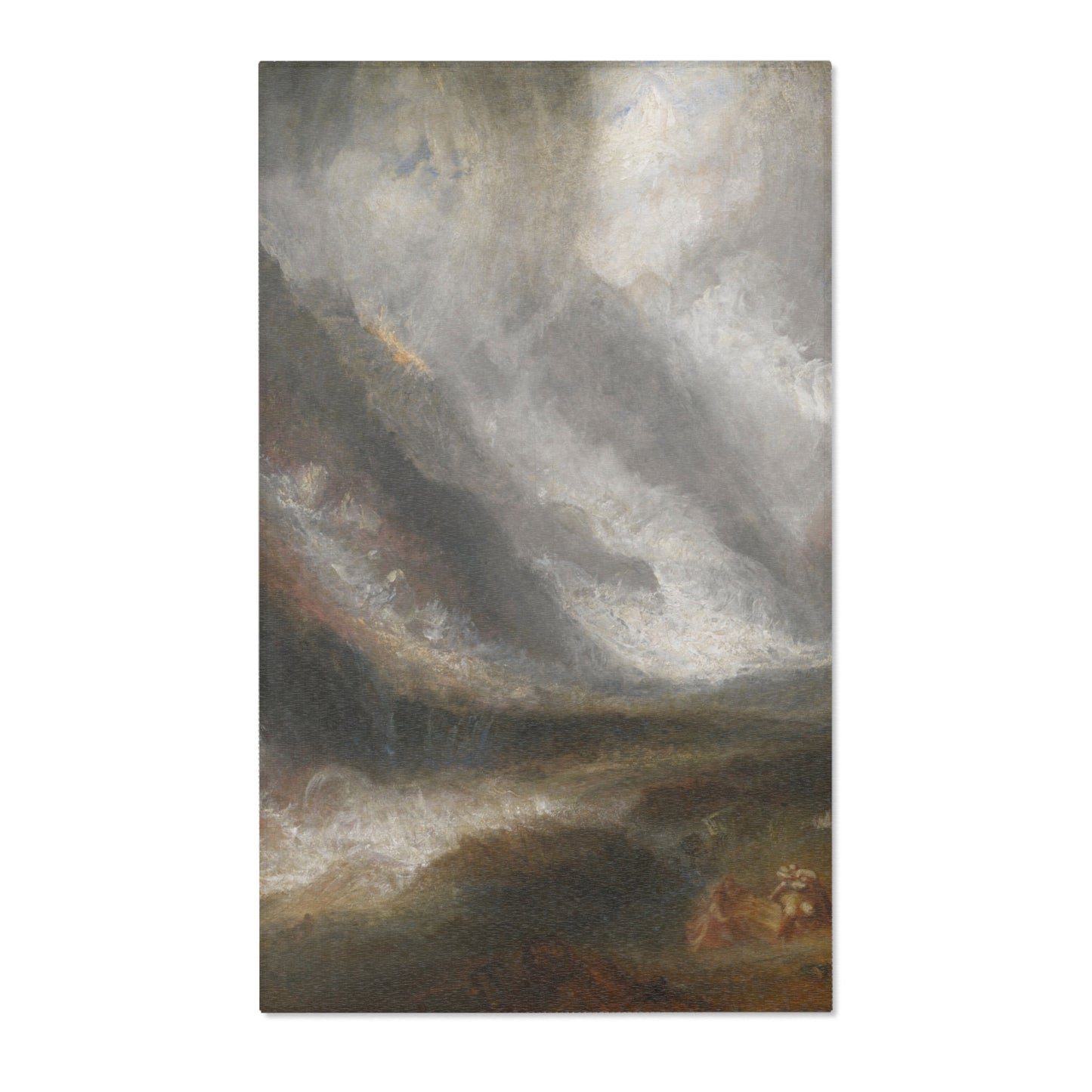 Joseph Mallord William Turner - Valley of Aosta Snowstorm, Avalanche, and Thunderstorm | Area Rug
