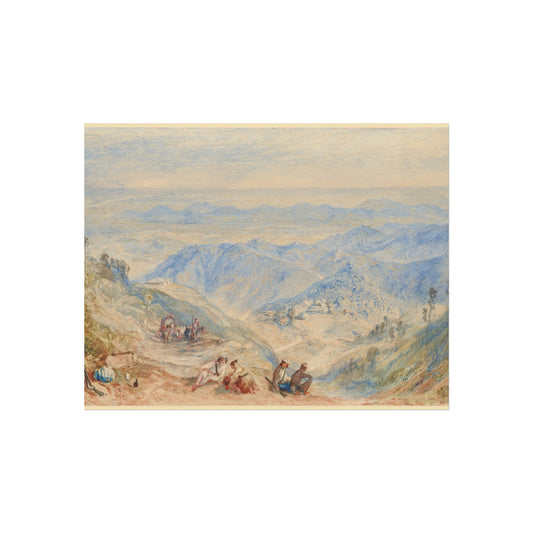 Mussooree and the Dhoon from Landour — Joseph Mallord William Turner Fine Art Poster