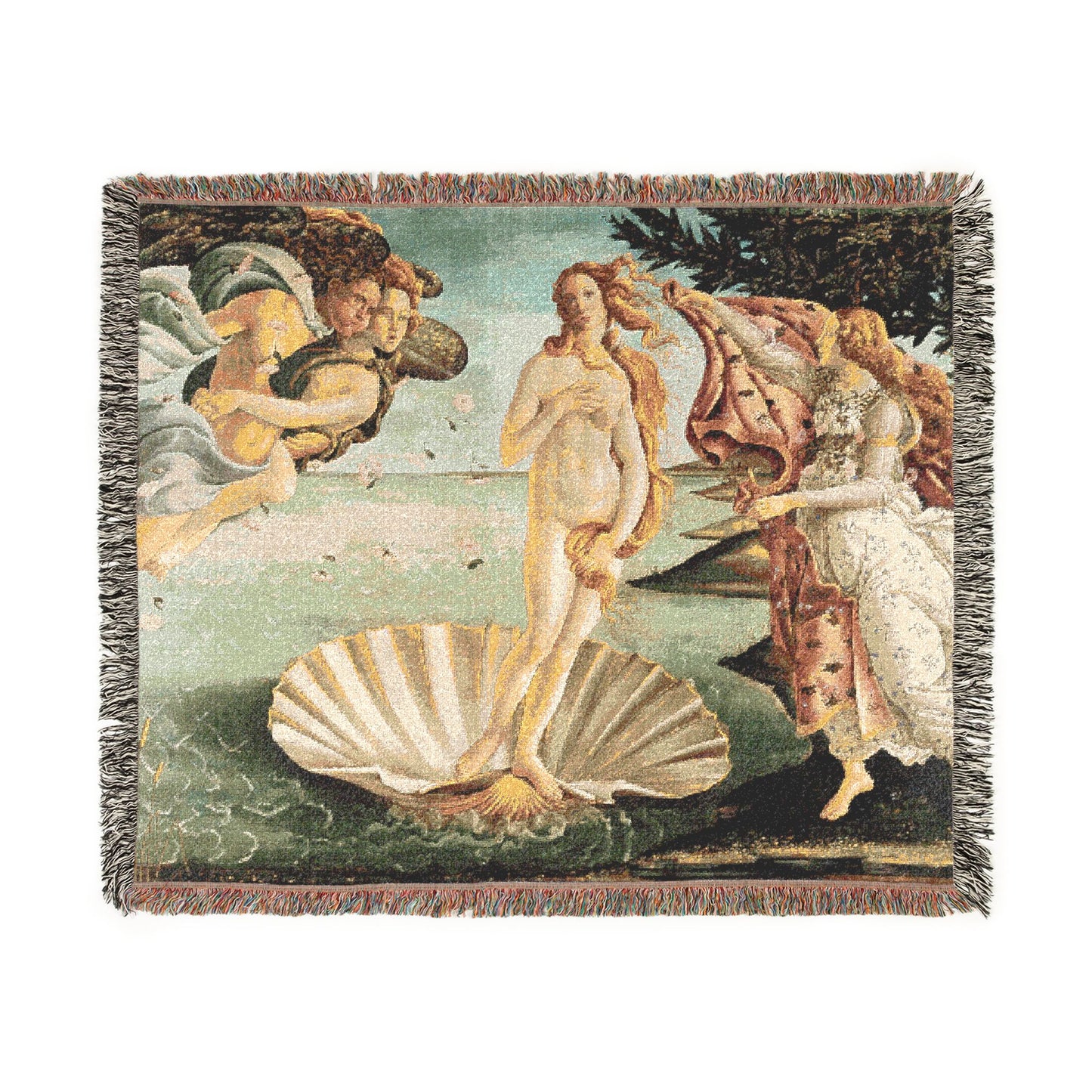 Sandro Botticelli - La nascita di Venere - Google Art Project - edited | Woven Tapestry Blanket