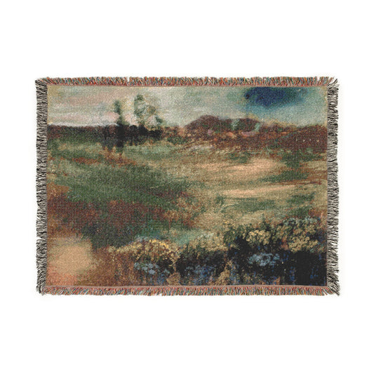 Landscape with Smokestacks — Degas Tapestry Blanket