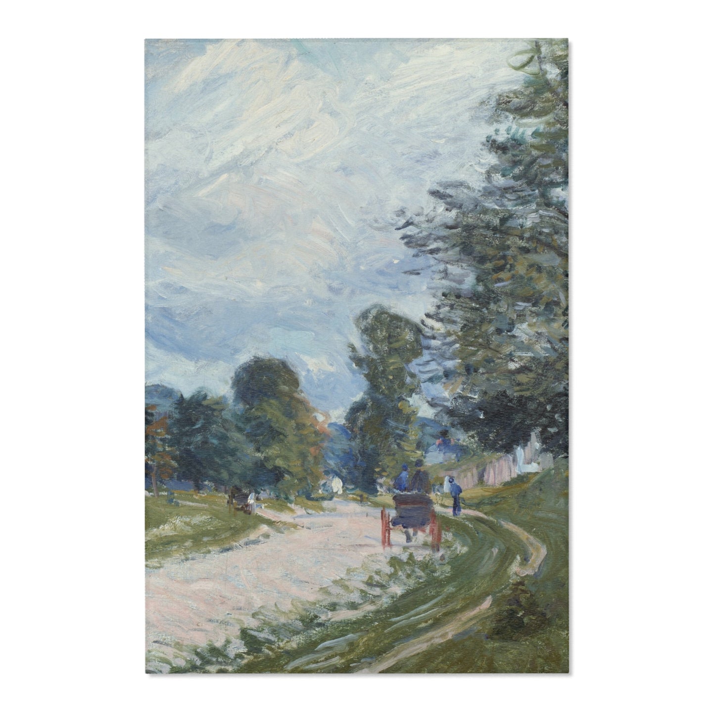 Alfred Sisley - A Turn in the Road | Area Rug