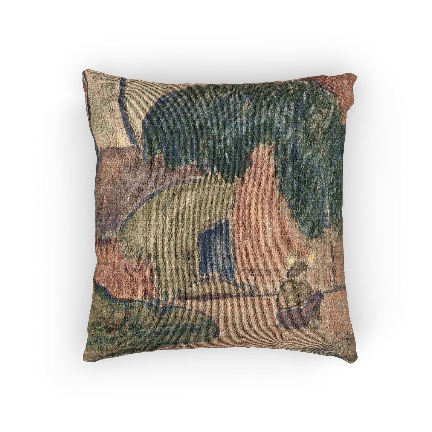 Paul Gauguin - Tahitian Hut | Woven Pillow