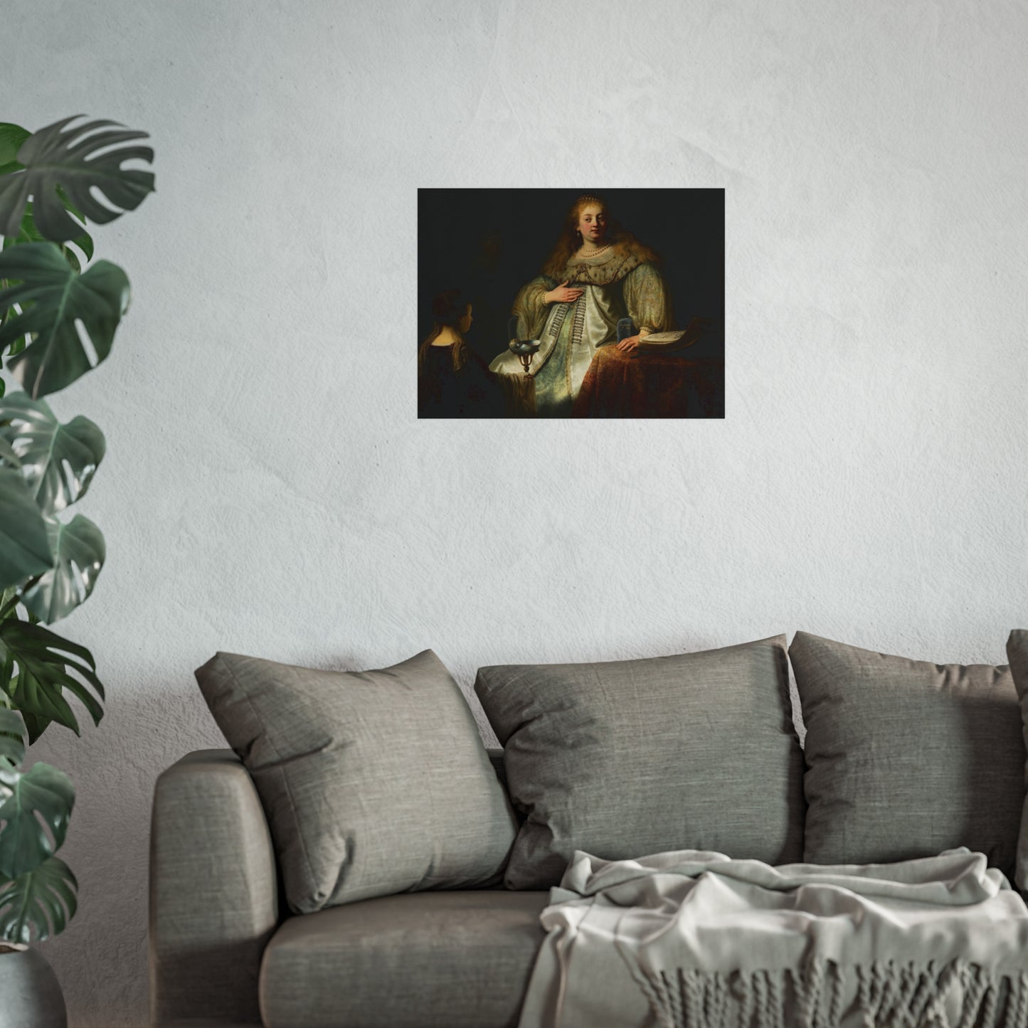 Judith at the Banquet of Holofernes (previously known as Artemisia), by Rembrandt, from Prado in Google Earth | Fine Art Poster