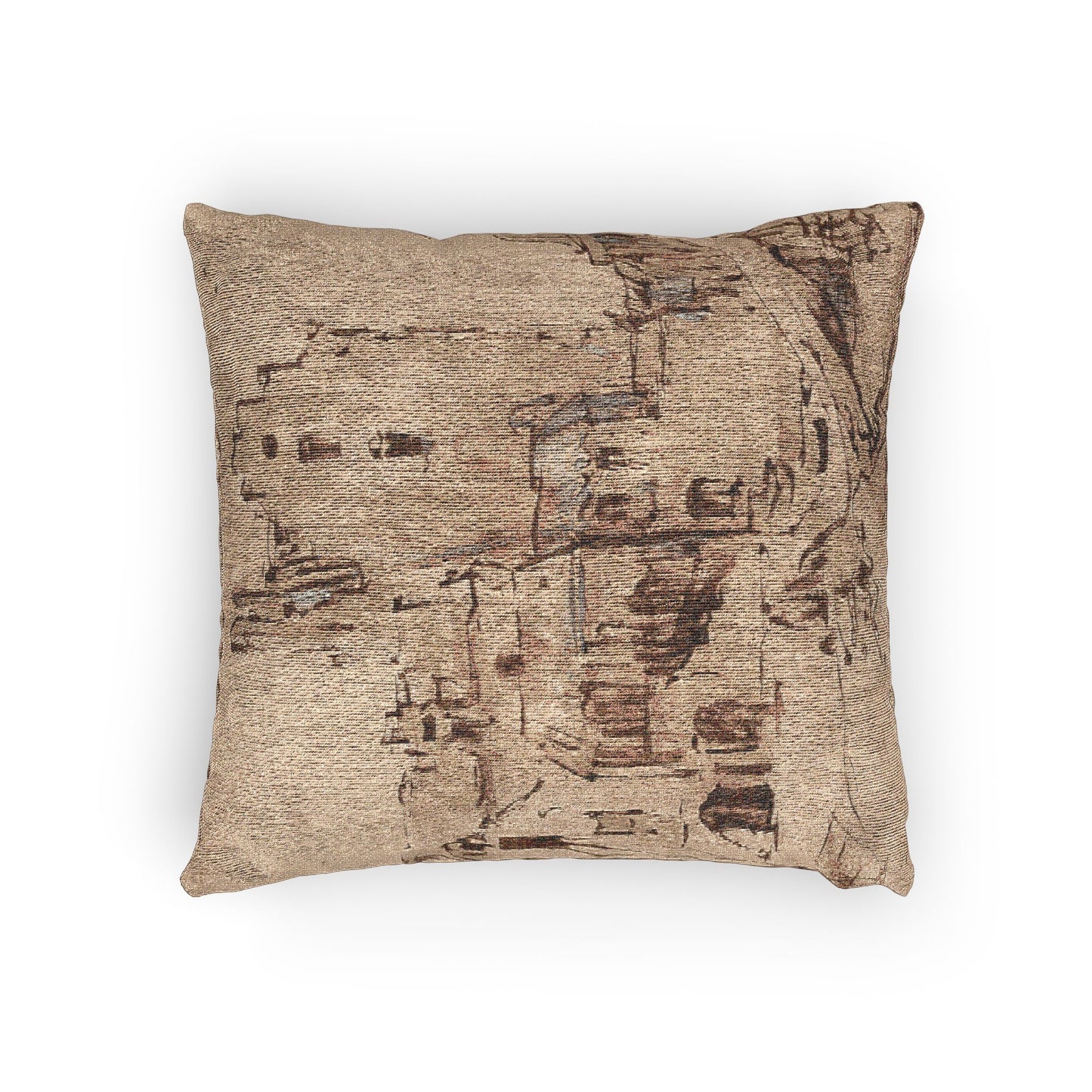 Rembrandt van Rijn - Kostverloren Castle in Decay | Woven Pillow