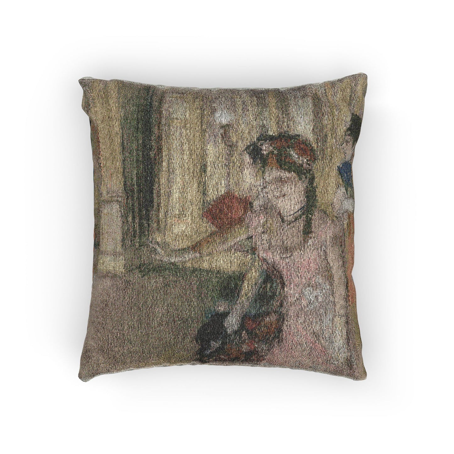 Hilaire Germain Edgar Degas - Singers on the Stage | Woven Pillow