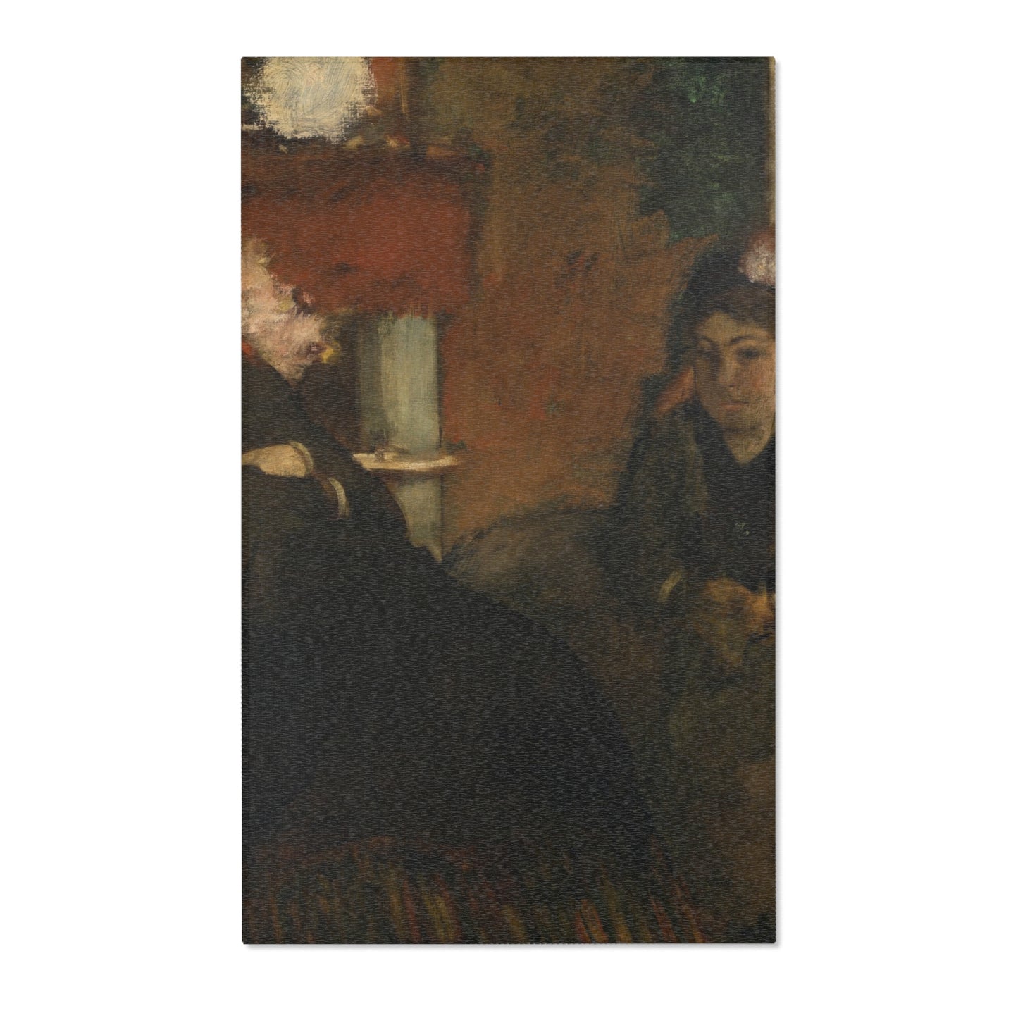 Hilaire Germain Edgar Degas - Portrait of Mme Lisle and Mme Loubens | Area Rug