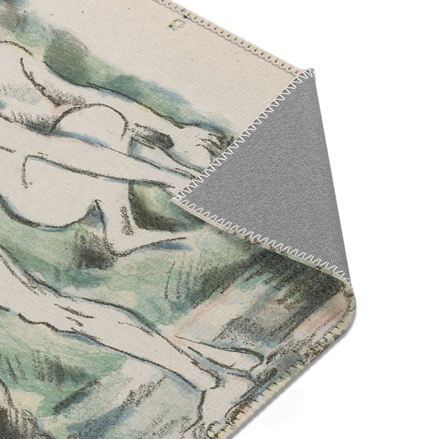 Paul Cezanne - Small Bathers | Area Rug