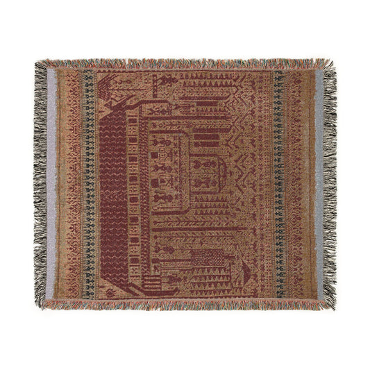 Tampan Pasisir (Ship Cloth) Woven Throw Blanket