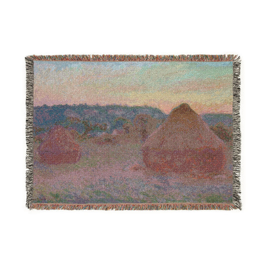 Stacks of Wheat — Monet Tapestry Blanket