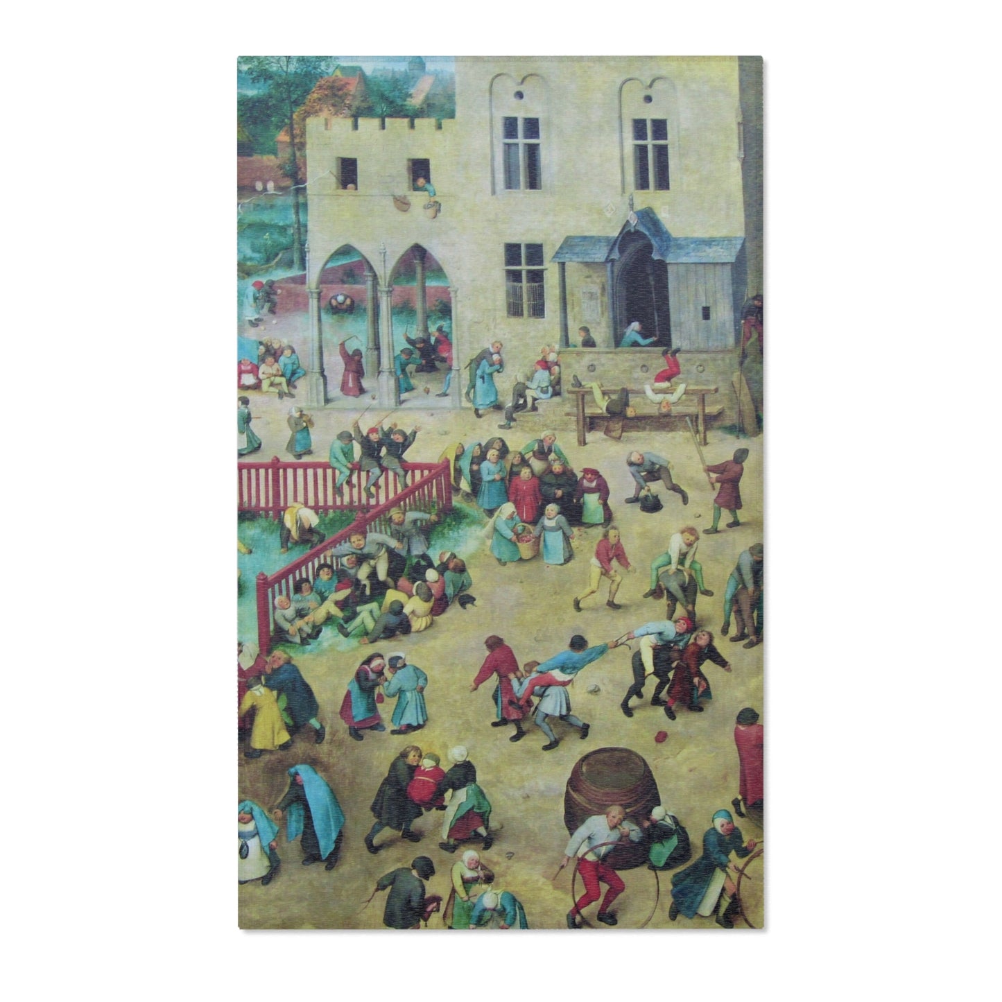 -2022-02-07 Children's Games, Pieter Bruegel the Elder, West Street, Cromer, Norfolk | Area Rug