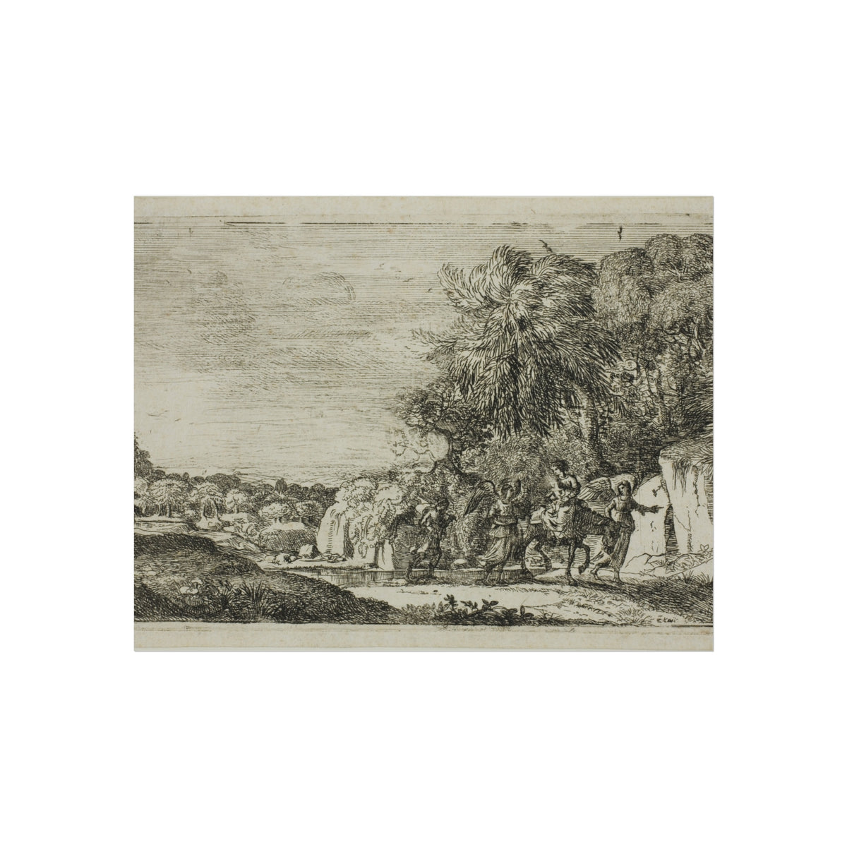 The Flight into Egypt — Claude Lorrain Fine Art Poster