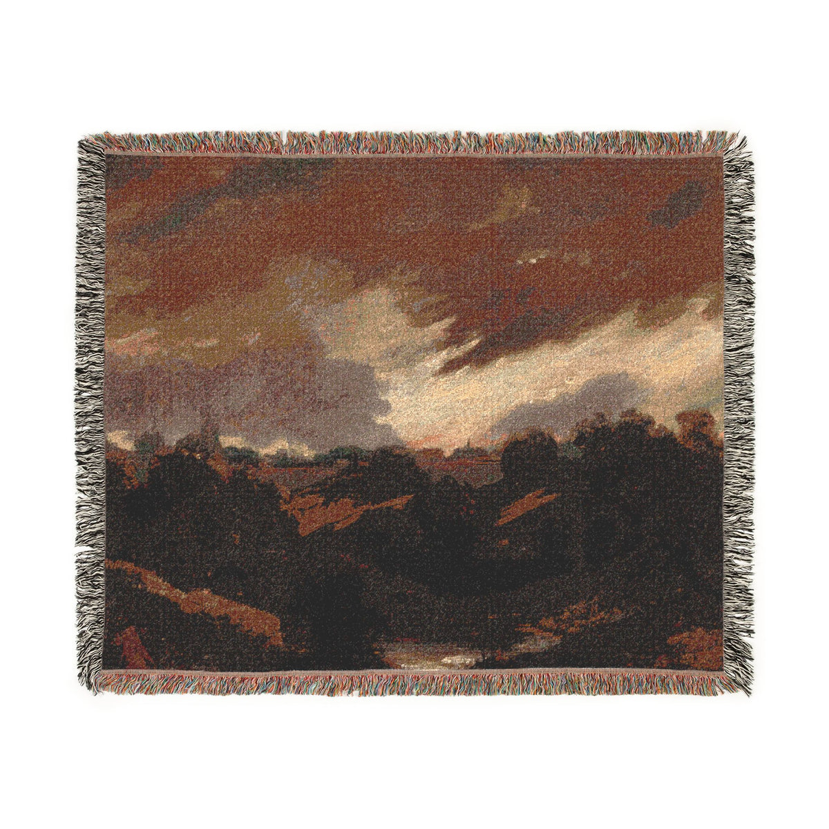 Hampstead, Stormy Sky (style of Constable) Tapestry Blanket