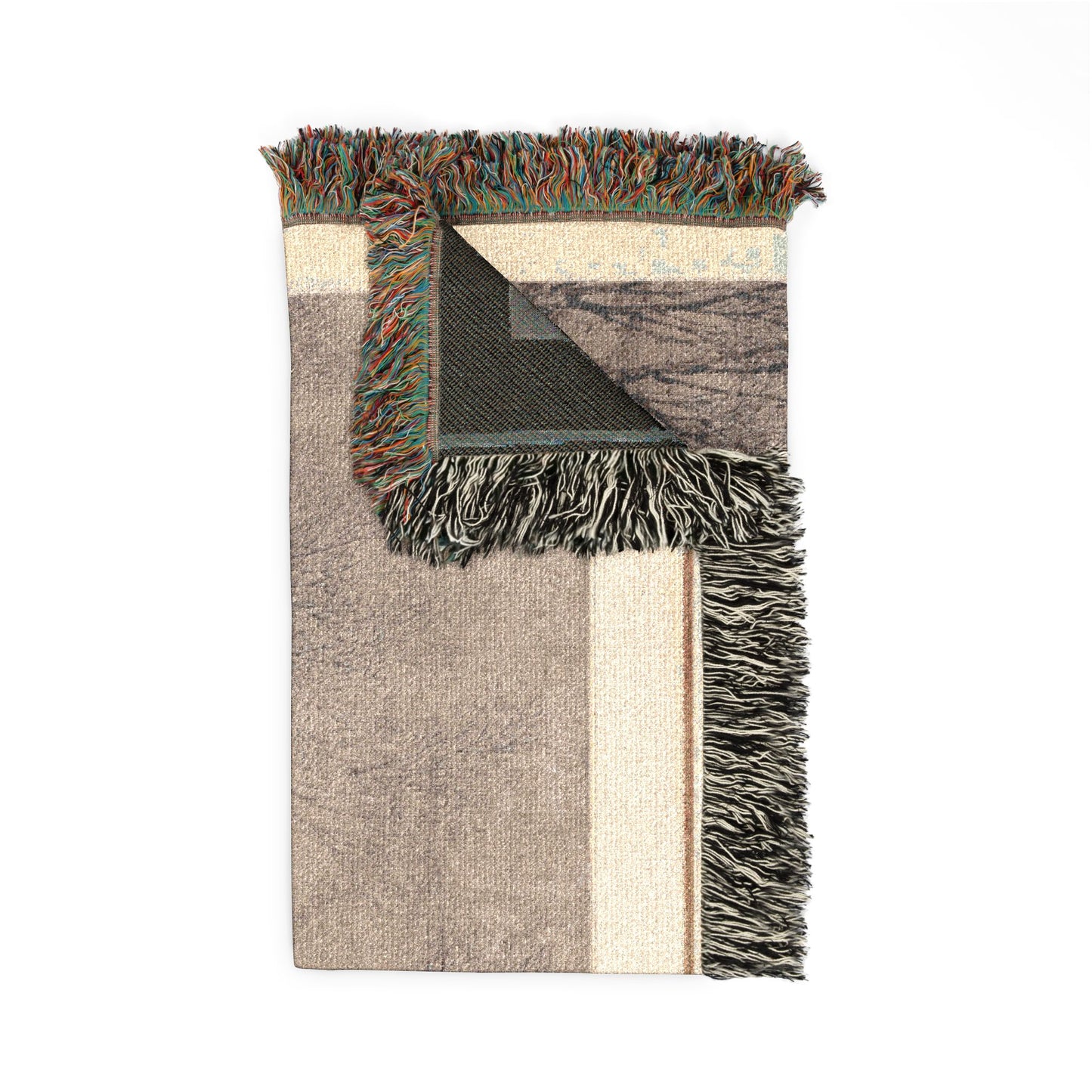 115_new-year-s-day-in-a-village-at-stone-lake | Woven Tapestry Blanket