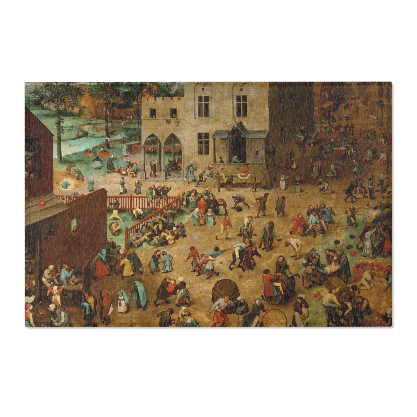 Pieter Bruegel the Elder - Children’s Games - Google Art Project | Area Rug