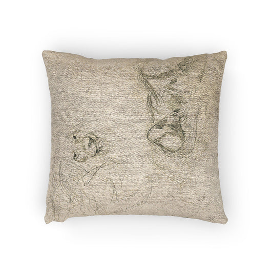 Studies of Lions — Delacroix Pillow