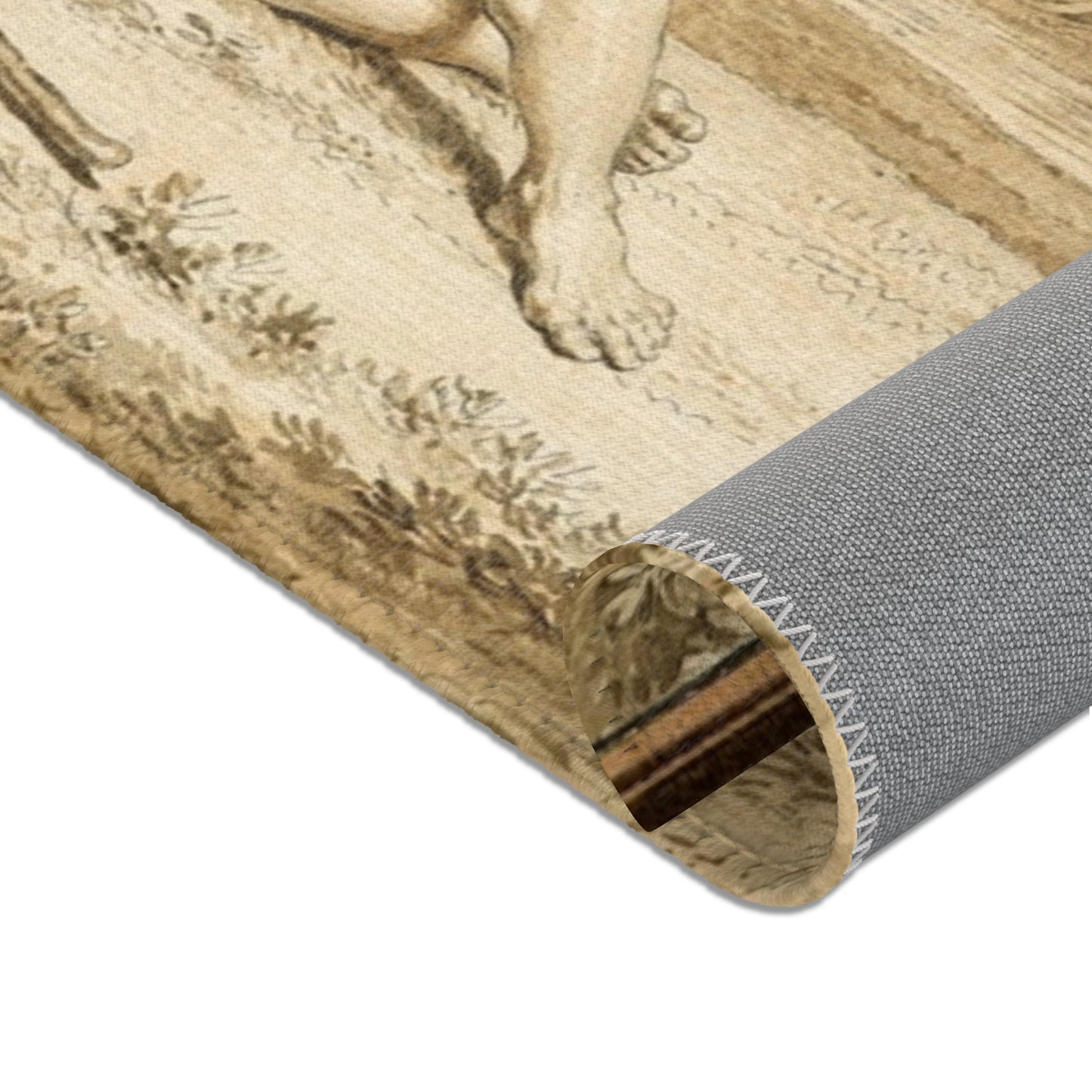 Jean Michel Moreau - The Arrival of Jean-Jacques Rousseau to the Champs-Élysées | Area Rug