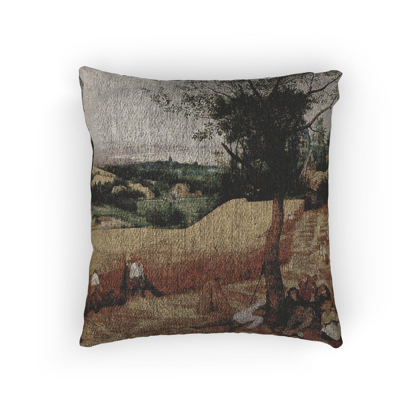 Pieter Bruegel the Elder- The Harvesters - Google Art Project | Woven Pillow