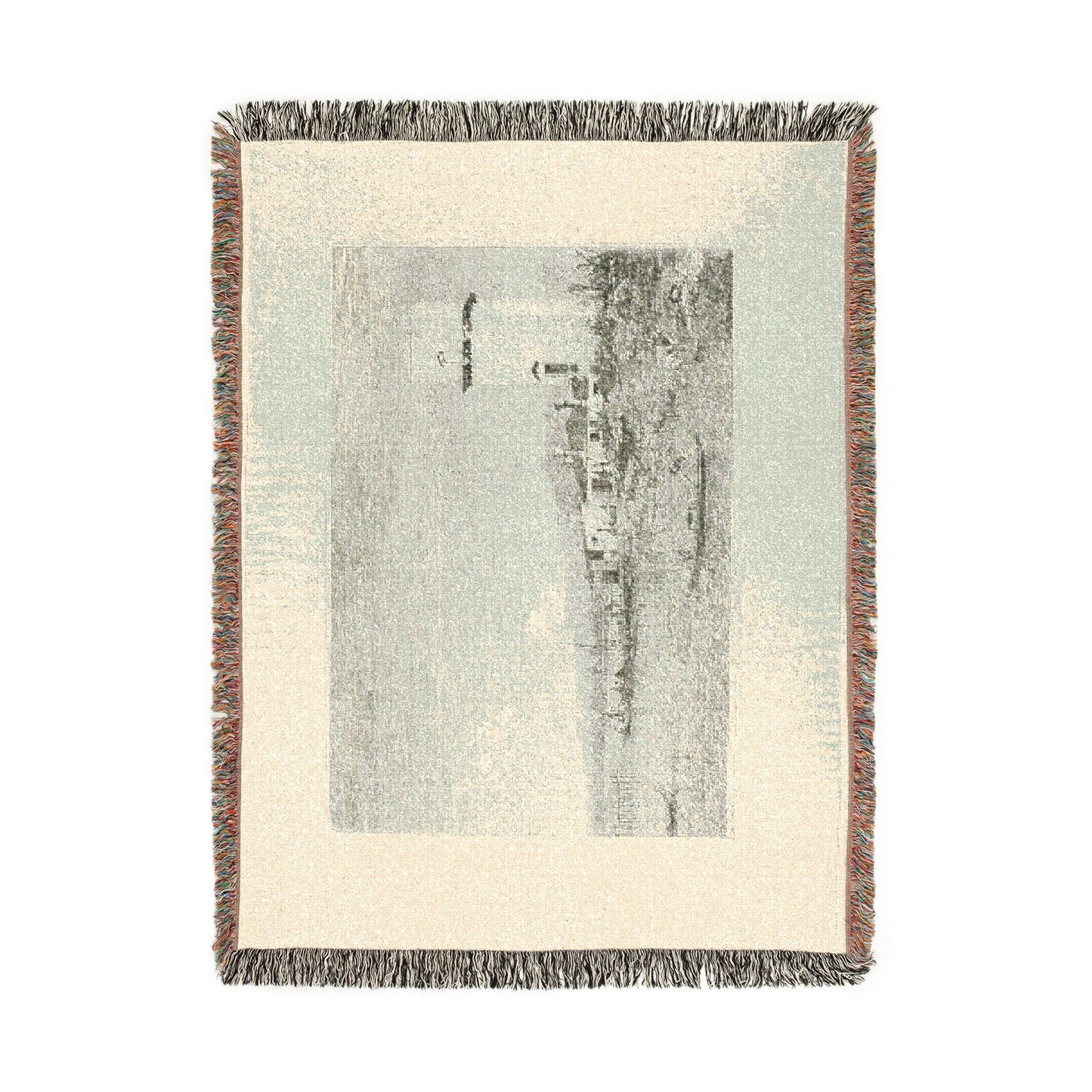 Canaletto - The Tower of Malghera, from Vedute | Woven Tapestry Blanket