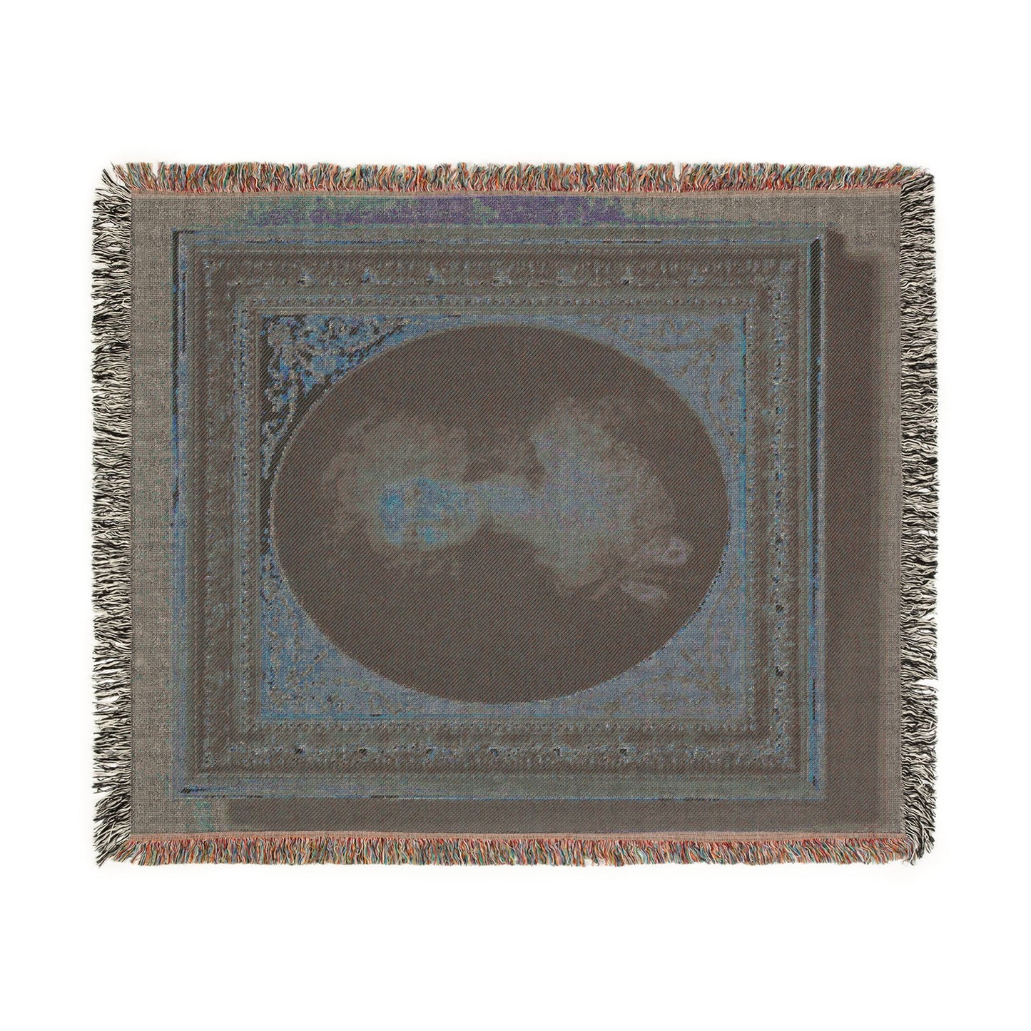 Portrait of Mary Anne Jolliffe Woven Throw Blanket