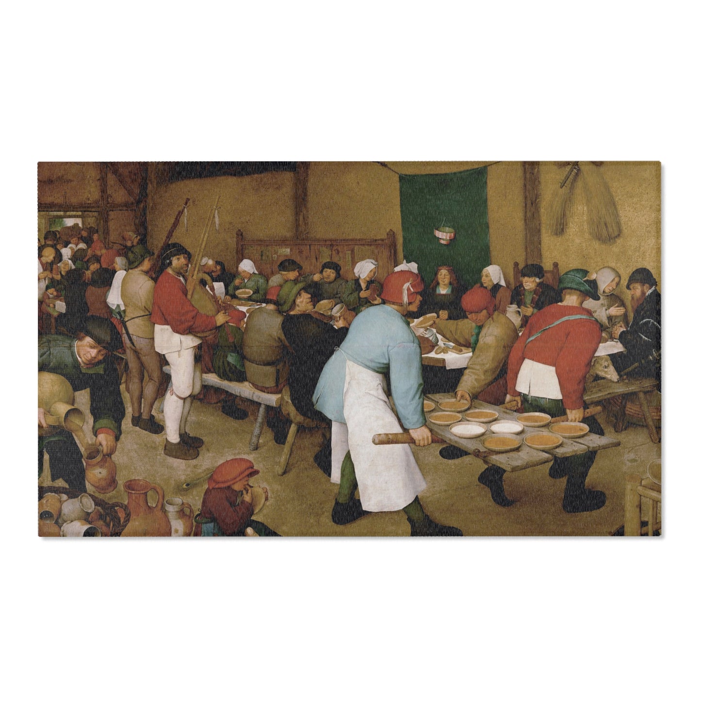 Pieter Bruegel the Elder - Peasant Wedding - Google Art Project 2 | Area Rug