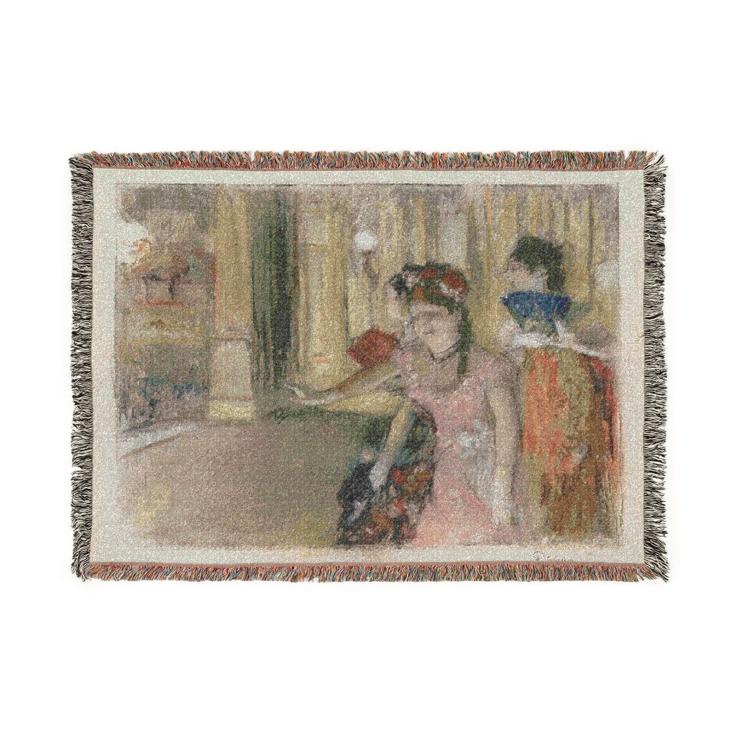 Hilaire Germain Edgar Degas - Singers on the Stage | Woven Tapestry Blanket