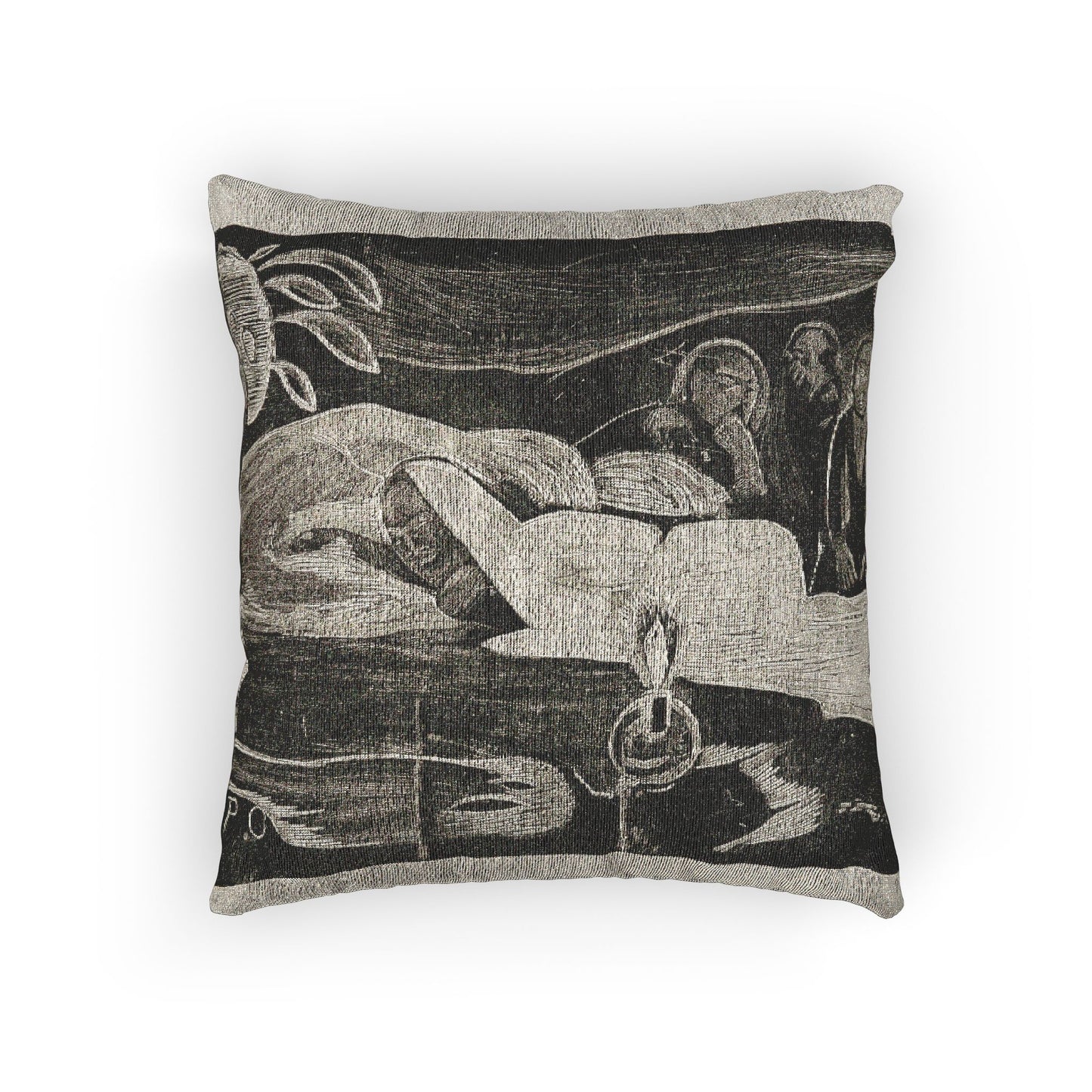 Paul Gauguin - Te po (The Night), from the Noa Noa Suite | Woven Pillow