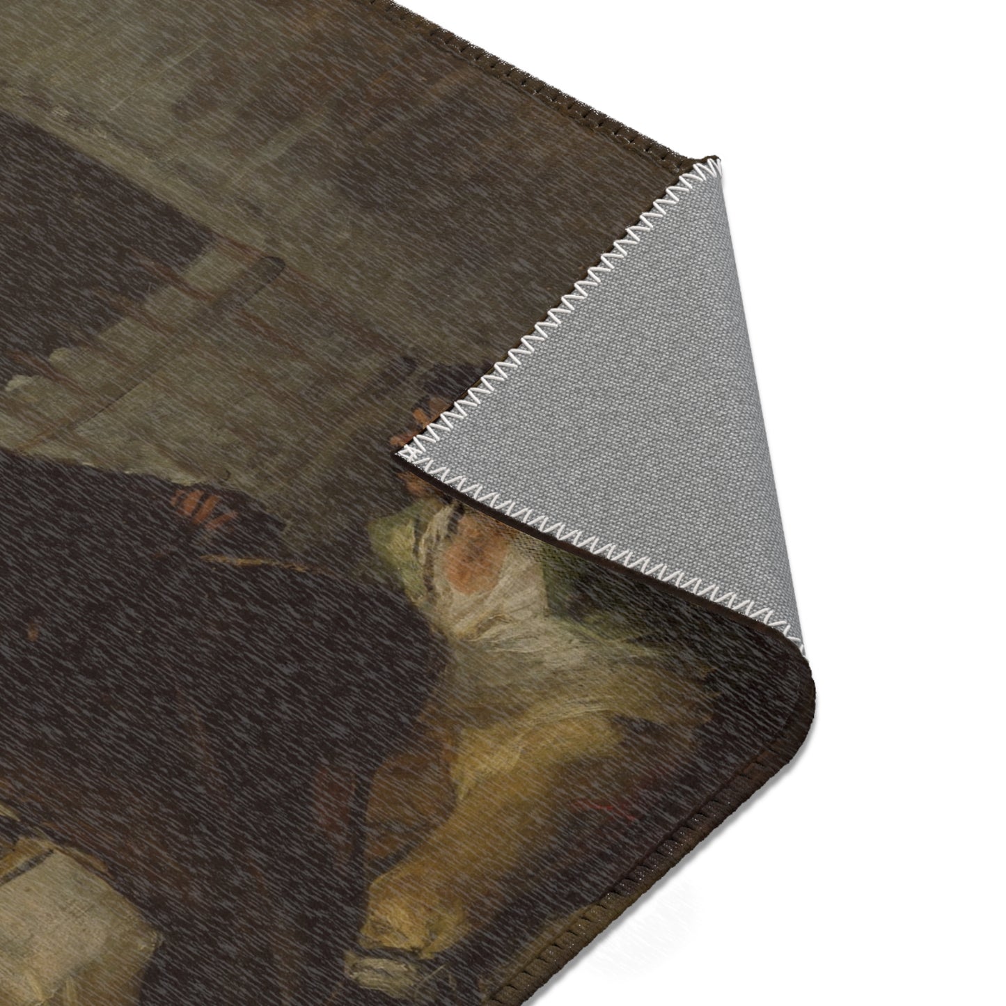 Francisco José de Goya y Lucientes - Friar Pedro Clubs El Maragato with the Butt of the Gun | Area Rug