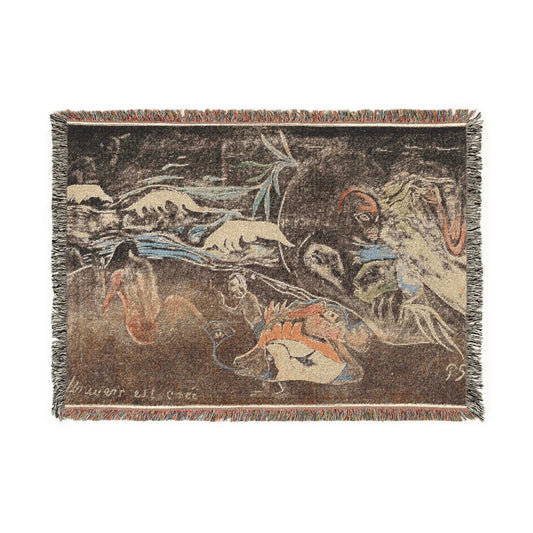 The Universe Is Being Created — Gauguin Tapestry Blanket