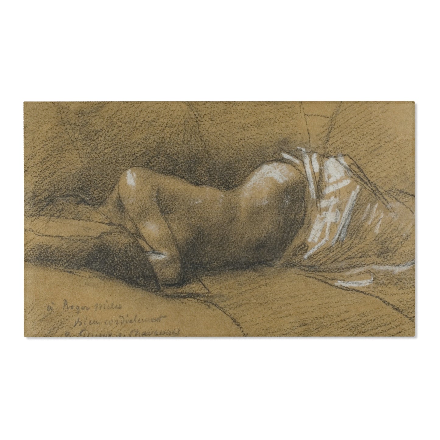 Pierre Puvis de Chavannes - Study of a Sleeping Woman | Area Rug