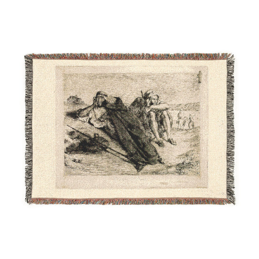 Arabs of Oran — Delacroix Tapestry Blanket