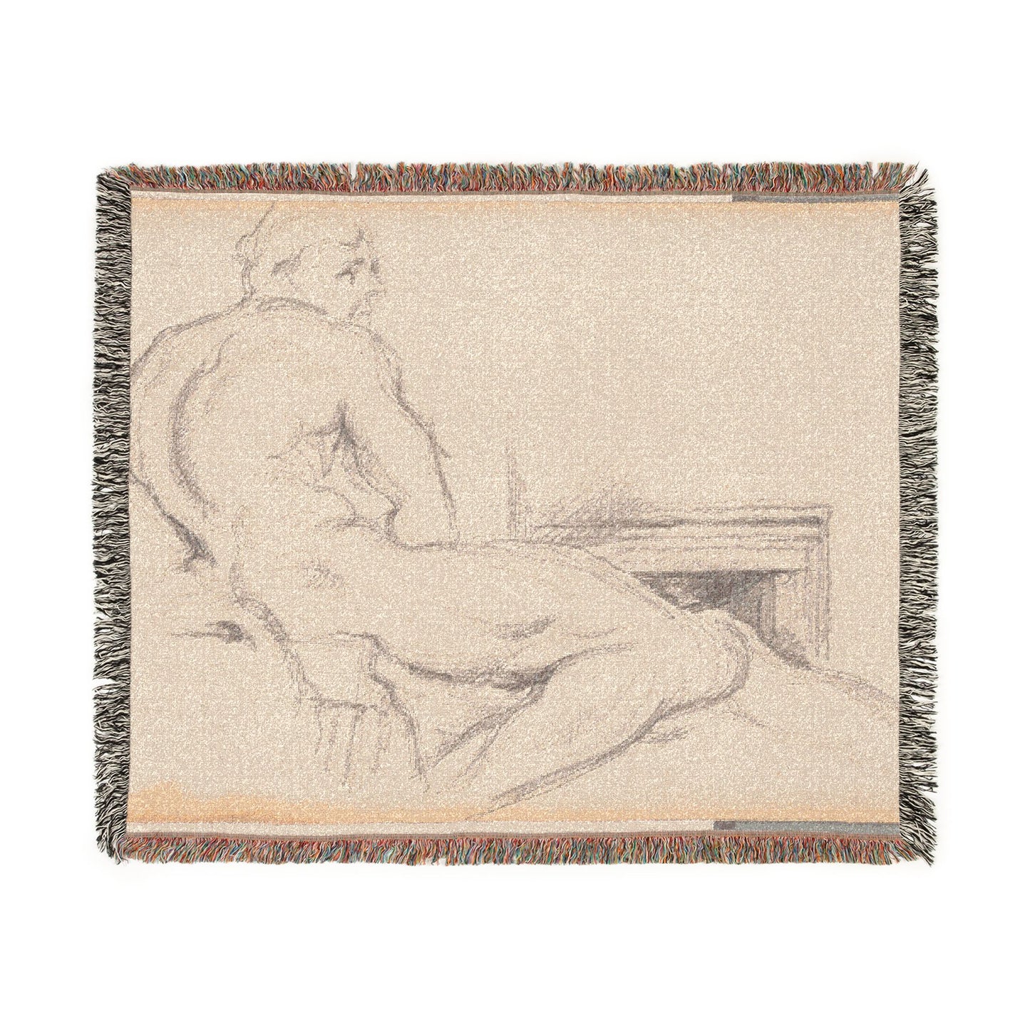 Paul Cezanne - Hercules Resting | Woven Tapestry Blanket