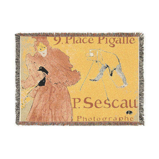 The Photographer Sescau — Toulouse-Lautrec Tapestry Blanket