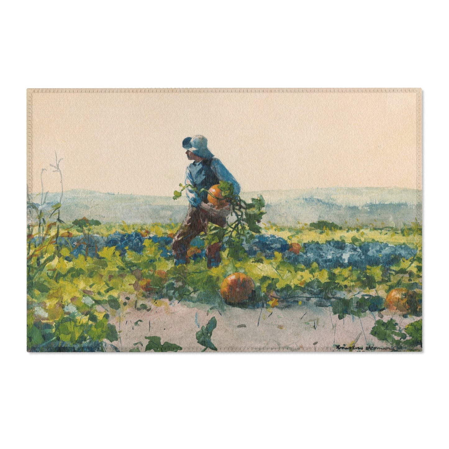 Winslow Homer - For to Be a Farmer's Boy | Area Rug