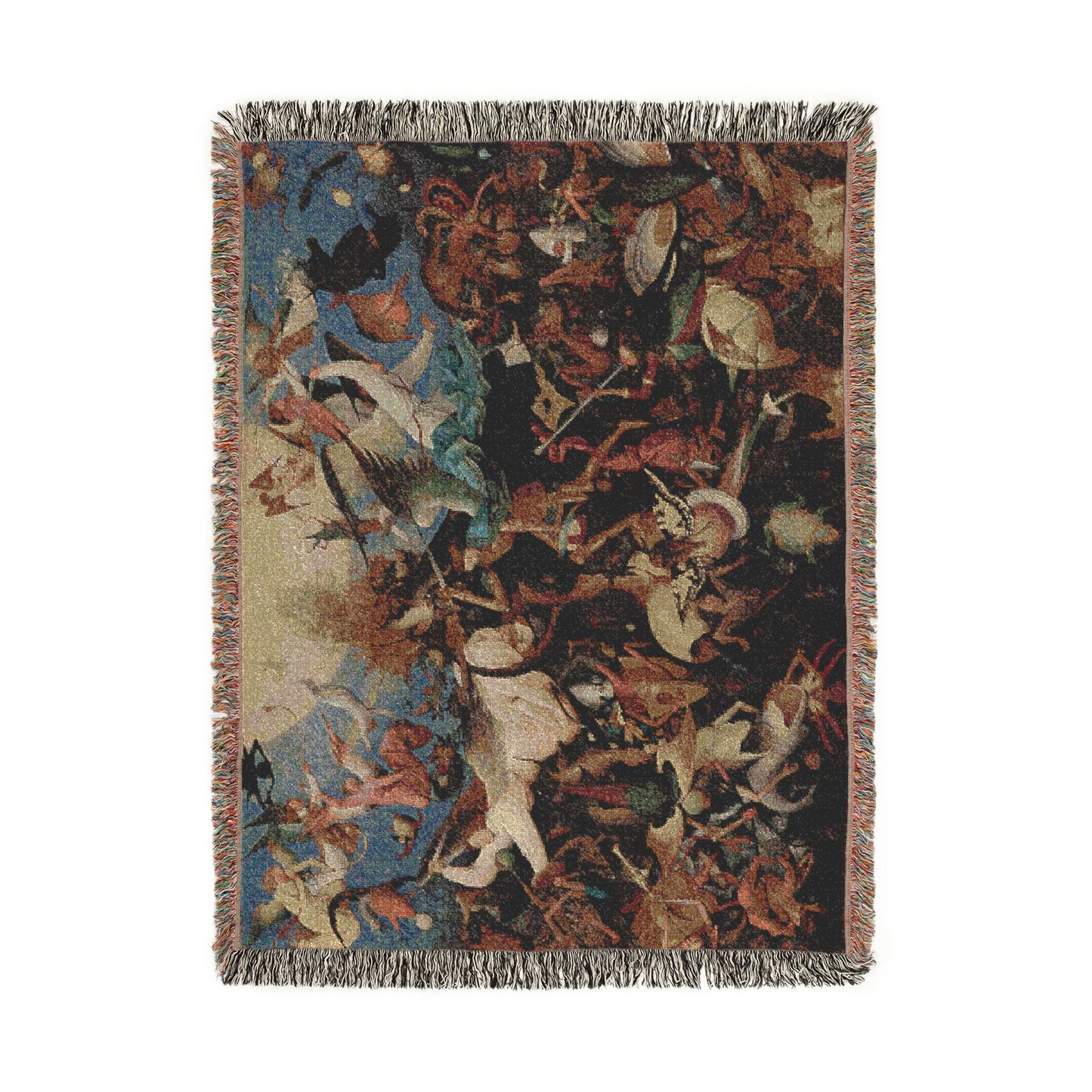 Pieter Bruegel the Elder - The Fall of the Rebel Angels - Google Art Project | Woven Tapestry Blanket