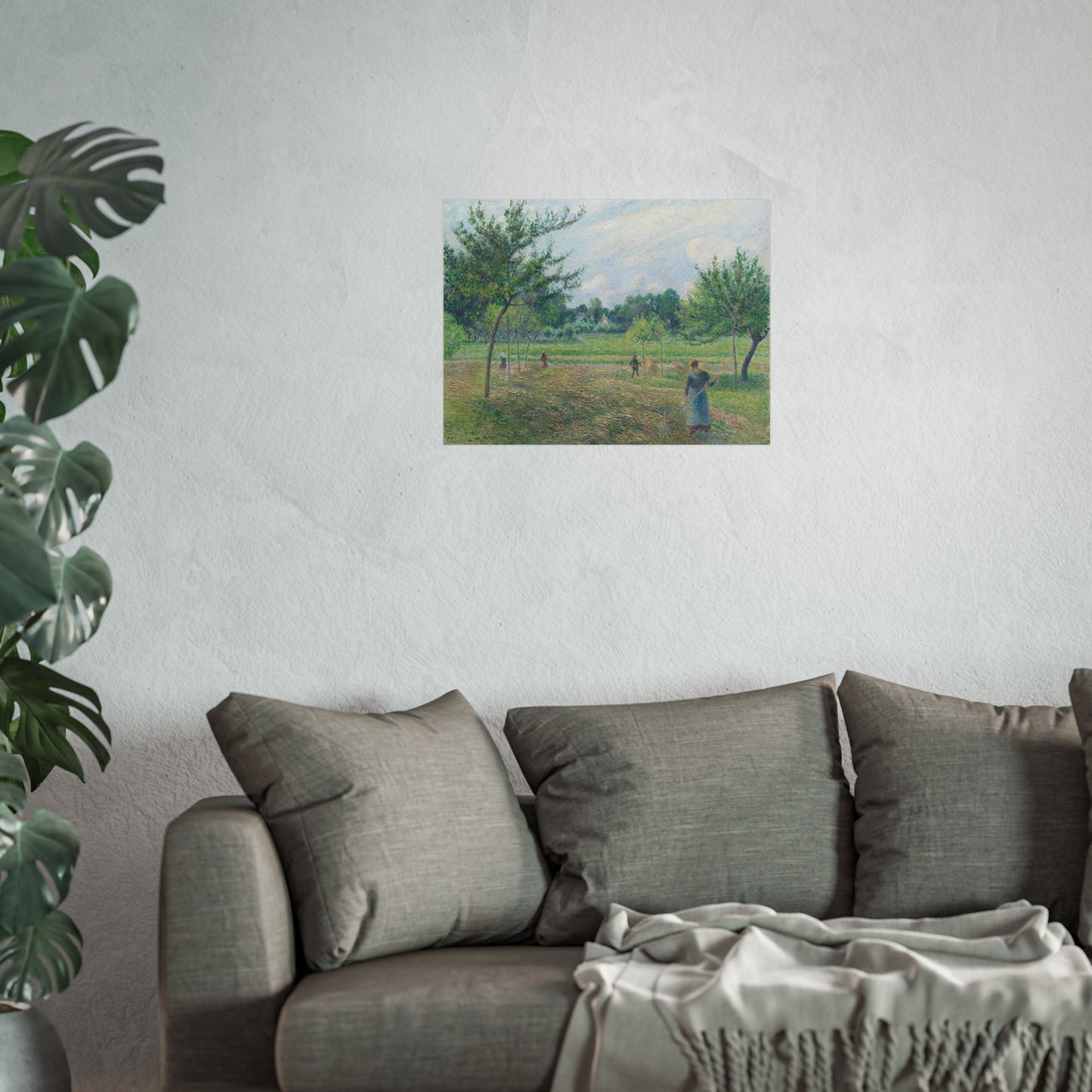 Camille Pissarro - Haymaking at Éragny | Fine Art Poster