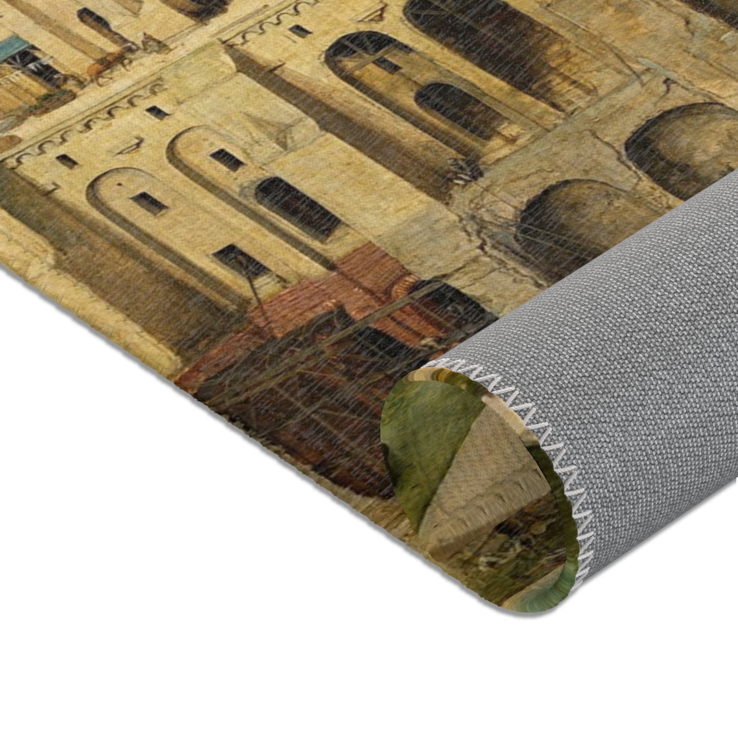 Pieter Bruegel the Elder - The Tower of Babel (Vienna) - Google Art Project - edited | Area Rug