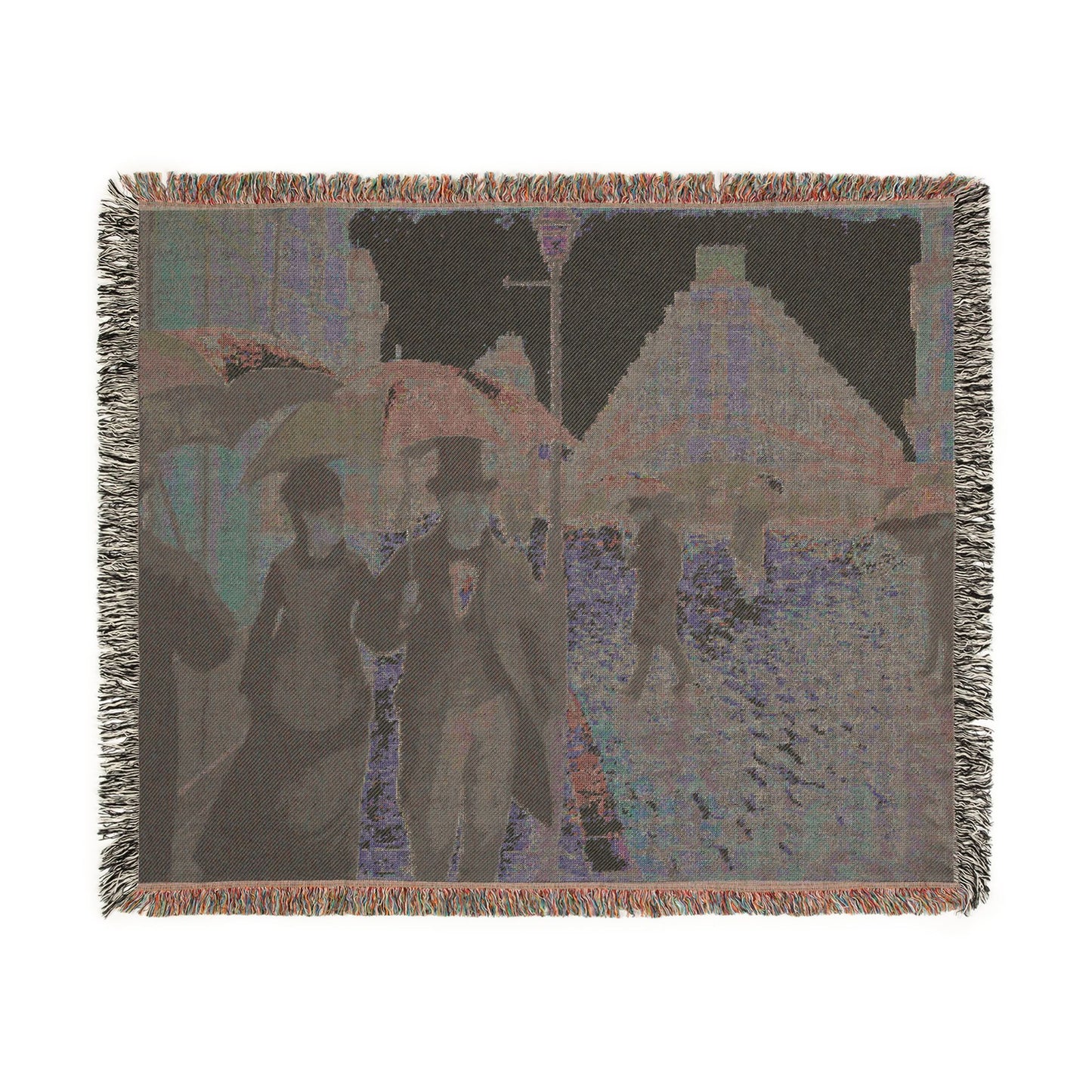 Gustave Caillebotte - Paris Street; Rainy Day | Woven Tapestry Blanket