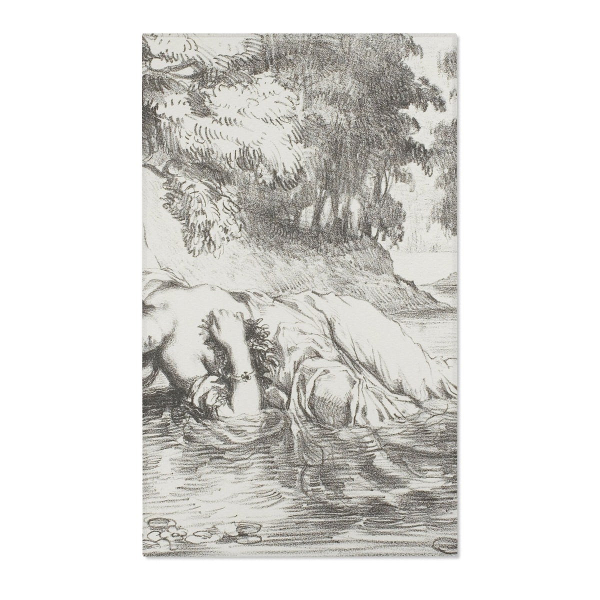 Ophelia's Death — Delacroix Area Rug
