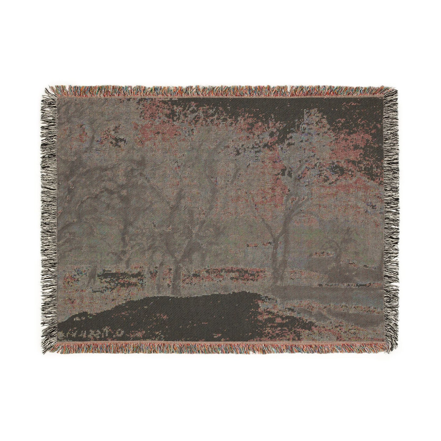 Camille Pissarro - Snow at Louveciennes | Woven Tapestry Blanket
