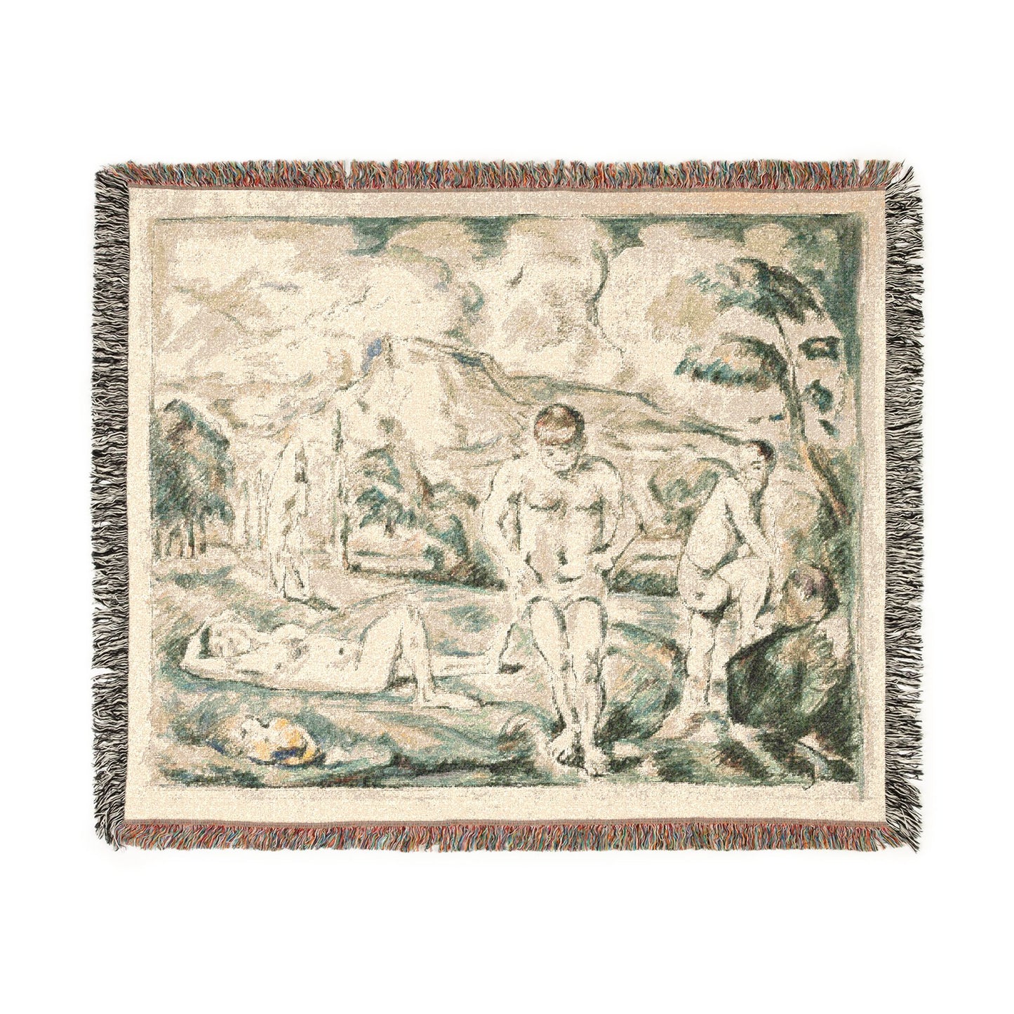 Paul Cezanne - Large Bathers | Woven Tapestry Blanket