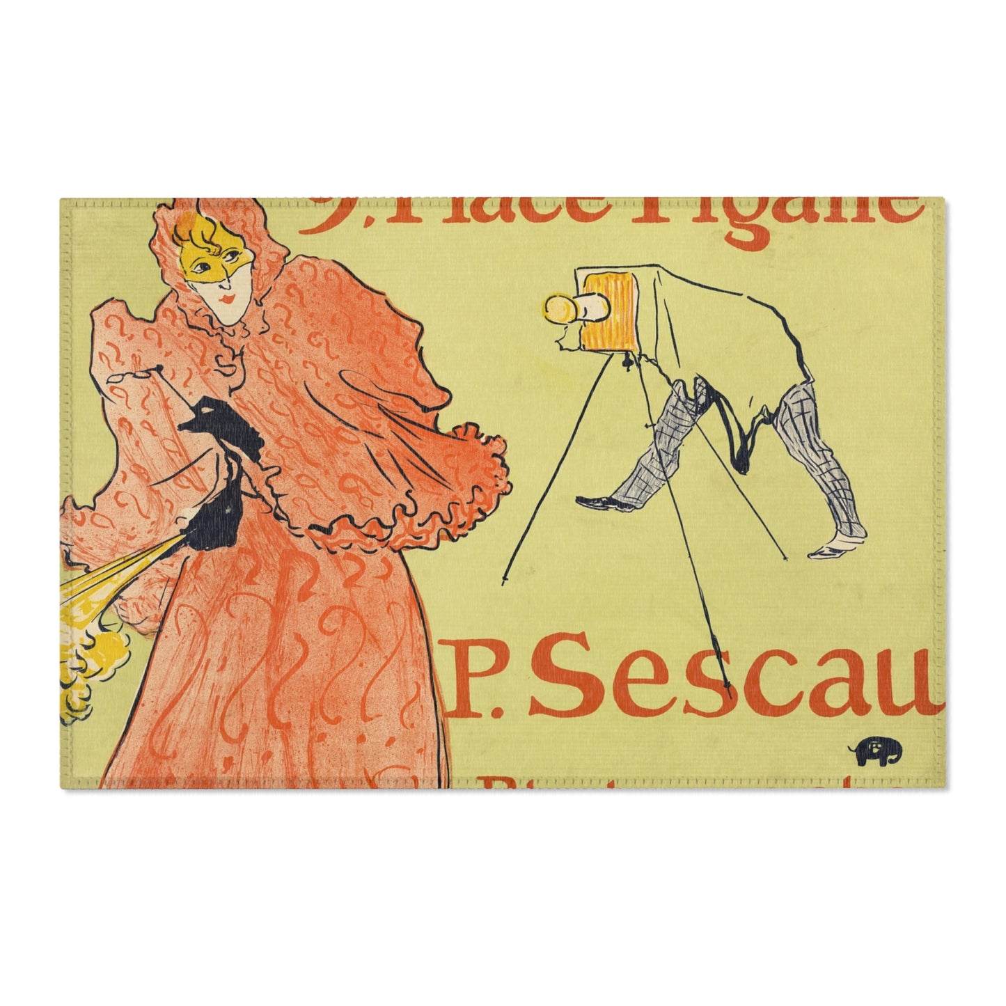 Henri de Toulouse-Lautrec - The Photographer Sescau | Area Rug