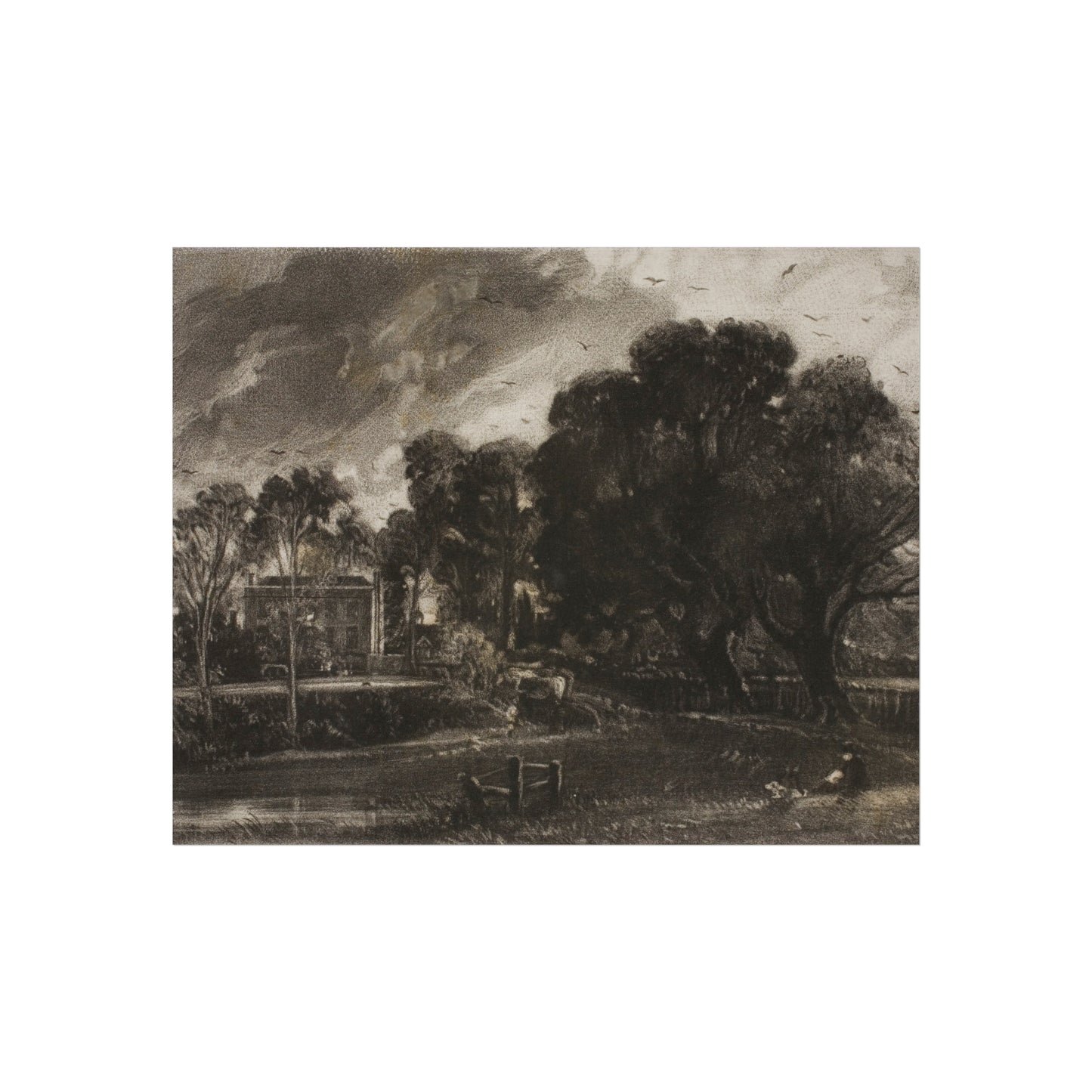 David Lucas - Frontispiece, to Mr. Constable's English Landscape, East Bergholt, Suffolk | Fine Art Poster