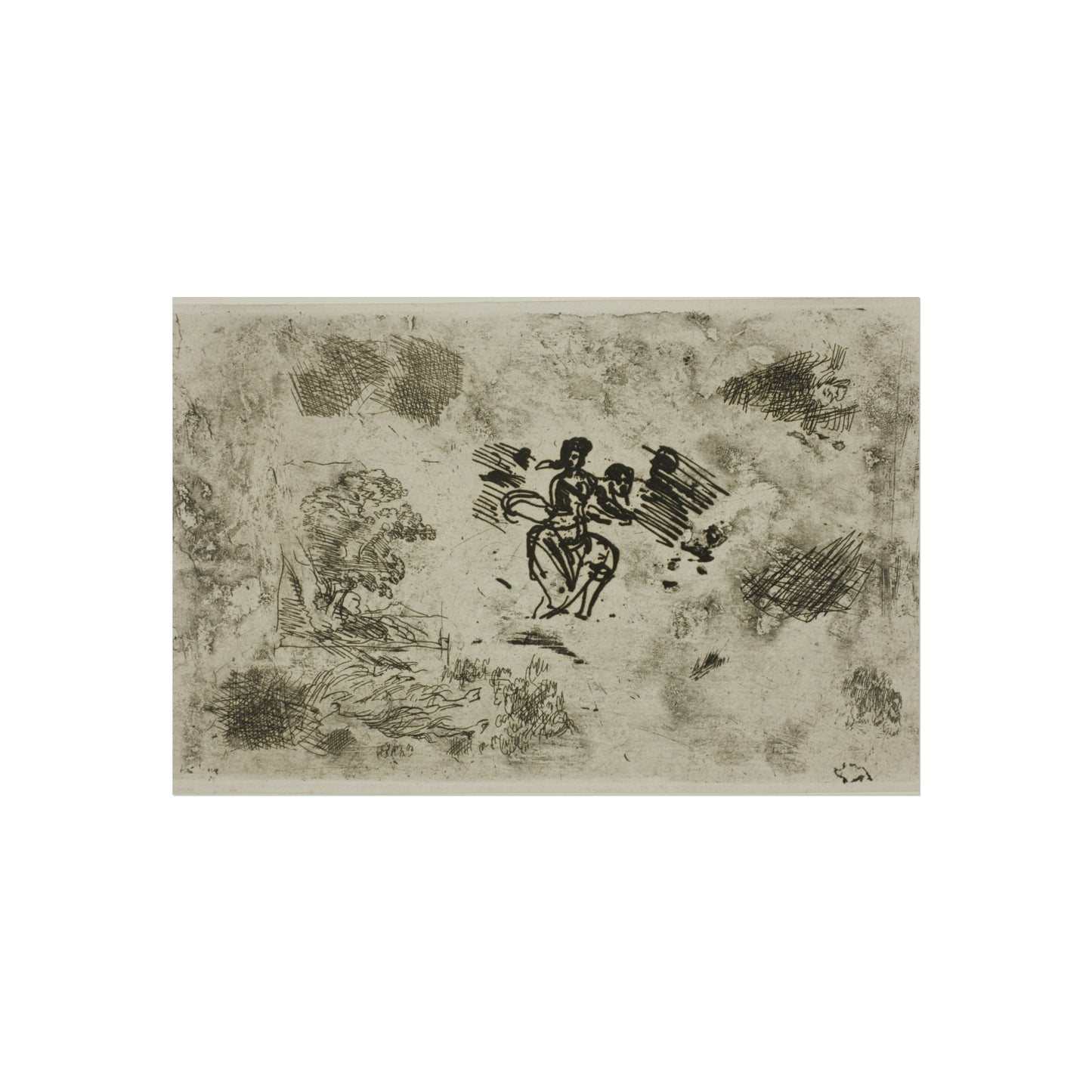 Claude Lorrain - Seated Woman and Other Sketches | Fine Art Poster