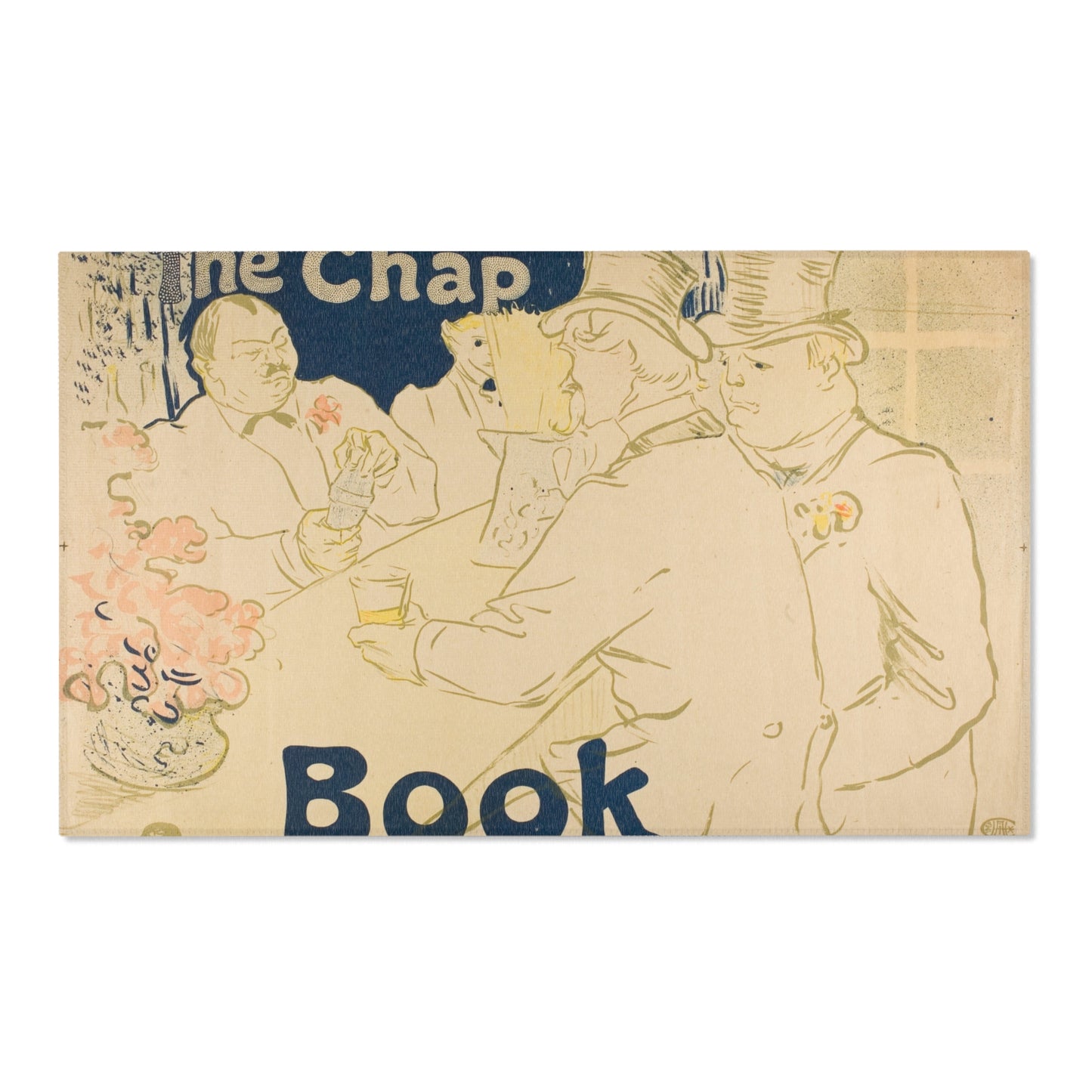 Henri de Toulouse-Lautrec - Irish and American Bar, Rue Royale—The Chap Book | Area Rug