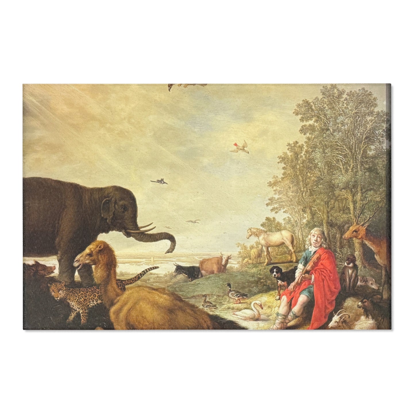 Dessau, Anhaltische Gemäldegalerie, Aelbert Jacobsz. Cuyp, Orpheus und die Tiere | Area Rug