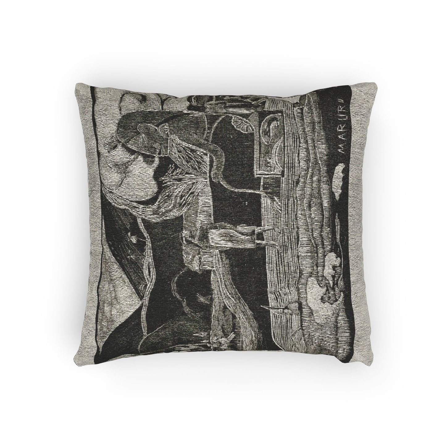 Paul Gauguin - Maruru (Offerings of Gratitude), from the Noa Noa Suite | Woven Pillow